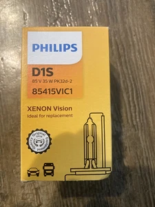 Philips D1S Xenon Vision Car Headlight Bulb 85V 1 Pack 85415V1C1 - Picture 1 of 10