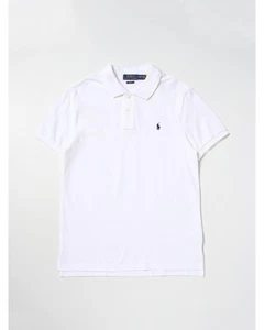 Polo Ralph Lauren Classic Polo Shirt Slim Fit Kids White - Picture 1 of 2