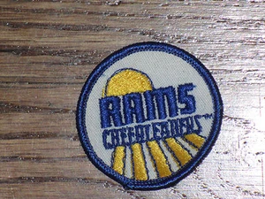 porristas Los Angeles Rams, parche vintage, stock antiguo nuevo, década de 1960 - Imagen 1 de 1