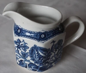 Ridgway Ironstone Creamer - hexagonal Jacobean pattern - 250ml - Picture 1 of 4