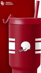 Oklahoma Sooners Simple Modern Commemorative “vintage 1950’s Throwback” Tumbler - Picture 1 of 2