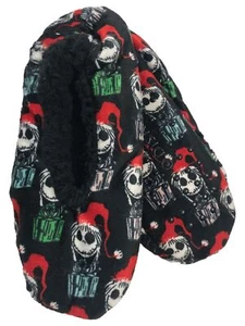 Nightmare Before Christmas Womens Black Jack Skellington Ballet Slippers OSFM - Picture 1 of 1