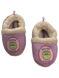Star Wars Kleinkind Mädchen lila Baby Yoda Mandalorian Hausschuhe Schuhe - Bild 1 von 2