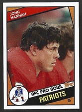 1984 Topps John Hannah Card No. 137