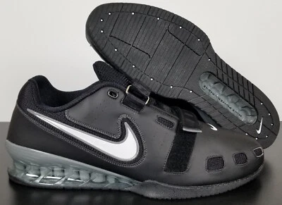NIKE ROMALEOS 2 WEIGHTLIFTING SHOES POWERLIFTING BLACK NEW 476927-001 (SIZE 18) - Image 1 of 4