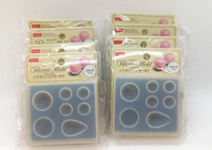 UV Resin Silicone Soft Mold, Set of 8, Hemisphere Mold, New, Made in Japan - Picture 1 of 24