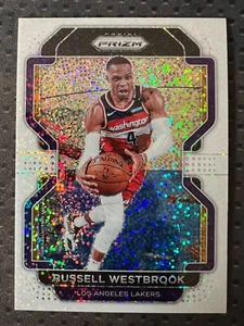 2021-22 Panini Prizm Russell Westbrook White Sparkle Prizm #55 LAKERS SP - Bild 1 von 2