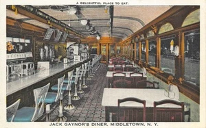 Middletown Ny Jack Gaynor's Diner Cartolina - Picture 1 of 2