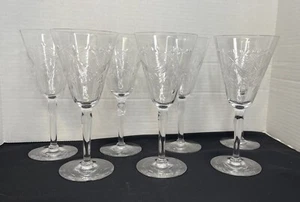 Vintage Kristall Weinkelche Gläser 7er Set B404 - Bild 1 von 10