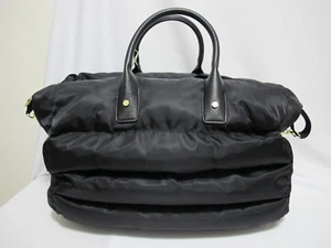 (1) NWT Gianni Bini Black Large Stylish Puffer Duffel Weekender *FREE SHIP* - Picture 1 of 10