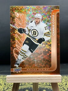 2024 UD Series 1 - Charlie Coyle - Orange Disco Dazzlers - DZ-7 - Picture 1 of 2