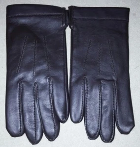 Brown Suede Leather Gloves vintage brand new women's - Picture 1 of 2