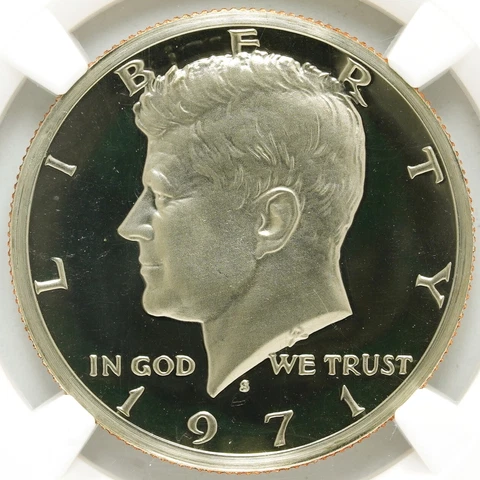 1971-S Proof Kennedy Half Dollar  NGC PF-69 Star Cover
