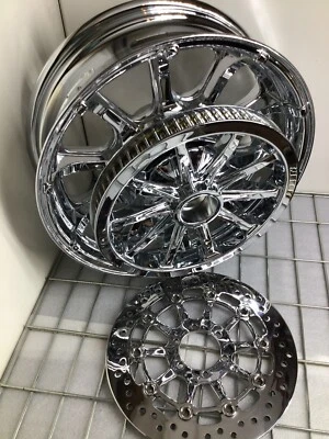 Indian Chief Classic cromo rueda trasera y rotores llantas MAG 2015-22 (CAMBIO) Foto 1 de 4