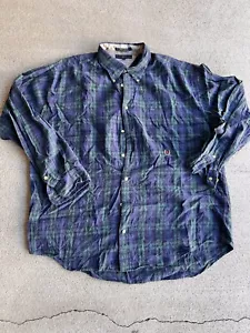 Camicia vintage Tommy Hilfiger tartan con bottoni - Foto 1 di 4