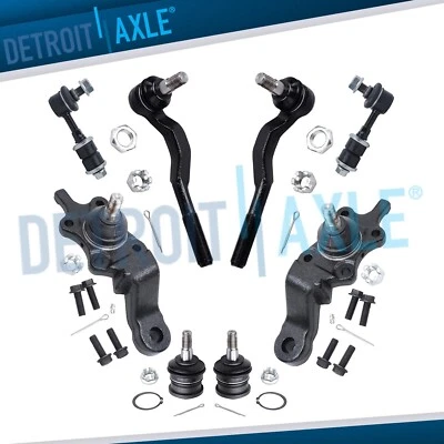 Front Upper Lower Ball Joint Outer Tie Rod Sway Bar for 1995-2000 Toyota Tacoma - Image 1 of 4