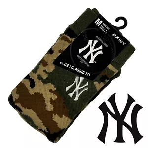 MLB PKWY New York Mets Yankees Crew Socks Athletic Size M Women 3-8 Youth 1-6 - Picture 1 of 6
