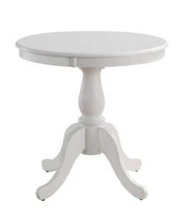 30" Salem runder Podest Esstisch weiß stabile Konstruktion - Bild 1 von 3