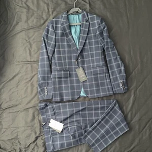 NWT Zara Men’s 2 Piece Suit-Jacket Size 36-Pants Size 32 - Picture 1 of 10