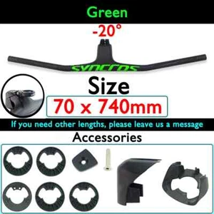 FRASER IC SL WC Cable Concealed MTB -20° Integrated Carbon Handlebar 70-90x740mm - Picture 1 of 43