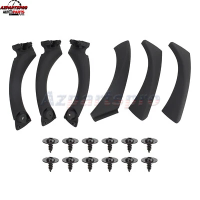 For BMW 320i 323i 325i Inner Door Panel Handle Pull Interior Trim Cover Black - Image 1 of 4