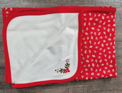 Bebé Niña Nueva Gymboree Vintage Cascanueces Flor Roja Bebé Envoltura Manta Foto 1 de 4