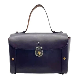 Bolso de Mano Pequeño de Cuero Hecho a Mano Años 50 60 ETIENNE AIGNER RARO - Imagen 1 de 23