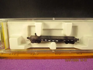 MICRO TRAINS Z GAUGE M K T FLAT CAR RD # 13445 ITEM No. 14501-2. - Picture 1 of 10