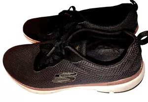 Skechers Damengröße 8,5 schwarz Air Cooled Memory Foam Sportschuhe - Bild 1 von 5