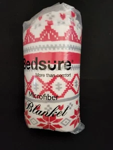 Fleece Holiday Blanket Twin Bedsur Couch Plush Fuzzy Cozy Soft Throws 60x80 - Picture 1 of 4