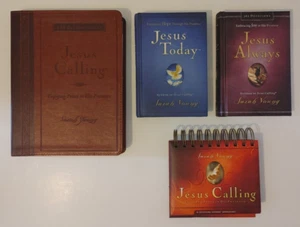 Lot of 4 SARAH YOUNG Leatherbound JESUS CALLING Today ALWAYS Devotional Calendar - Imagen 1 de 2