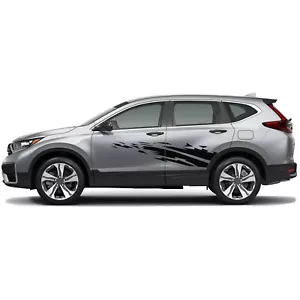 Side asymmetrically graphics stickers decal compatible with Honda CR-V - Foto 1 di 15