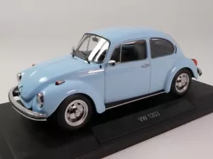 Norev Volkswagen VW Beetle 1303 light blue 1973 1/18 188532 - Foto 1 di 3