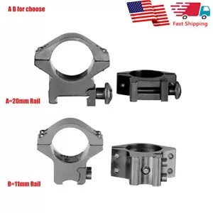 25.4mm Scope Mount Ring 11mm Dovetail Rail/20mm Picatinny Rail-Low Profile US - Picture 1 of 15