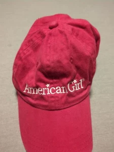 American Girl red adjustable baseball cap hat Sparkle Spirit Style Girls - Picture 1 of 4