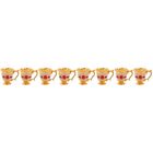 Set Of 4 Small Wine Cup Embossed Liquor Drinking Glass Cups For Coffee Espresso