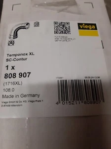 Arco Viega 90 grados con SC Temponox XL 1716XL en acero inoxidable de 108,0 mm - Imagen 1 de 2