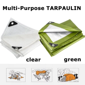 Tarpaulin Heavy Duty and Regular Waterproof Cover Tarp Ground Camping Sheet Best - Picture 1 of 27