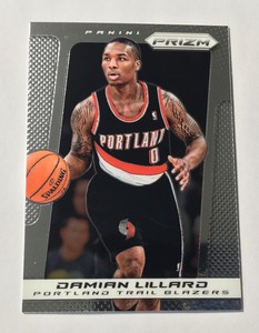 2013-14 Panini Prizm Damian Lillard Card #19 Portland Trail Blazers...(CBSK)