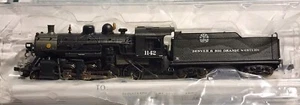 Locomotiva a vapore Bachmann scala N 2-8-0 CONSOLIDAMENTO D&RGW #1142 personalizzata dipinta - Foto 1 di 8