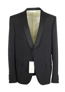 Esmoquin de lana mohair negro firma Gucci talla 54 IT/44R EE. UU. nuevo con etiquetas - Imagen 1 de 7