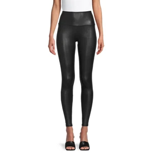 Leggings ajustados Time and Tru de cuero sintético para mujer, talla L - Imagen 1 de 5