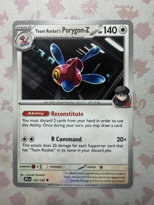 Team Rocket's Porygon-Z Uncommon SV10: Destined Rivals 155/182 NM - Image 1 of 2