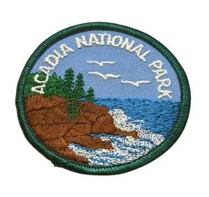 Acadia National Park Maine Coastline Patch Sew On Embroidered 3 Inch NOS - Picture 1 of 2