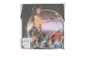 3D 1991 Emblem Just Brass Vintage L NEW Naked Girl Biker Pin Up Rebel Rider - Picture 1 of 12