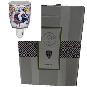 Scentsy ITALIAN ROOSTER Plug-In Wax Scent Warmer Night Light & Bulb RETIRED New - Picture 1 of 4