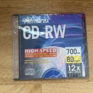 NUEVO SELLADO Memorex Alta Velocidad CD-RW Regrabable 700MB 80min - Imagen 1 de 2