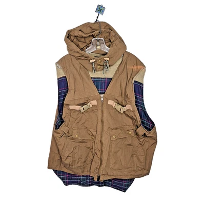 Colete e capuz Willis & Geiger Outfitters XL xadrez forrado algodão arbusto popeline - Imagem 1 de 4