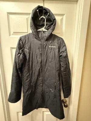 Chaqueta larga con capucha Columbia Omni-Heat negra XS - Excelente estado para mujer Foto 1 de 4