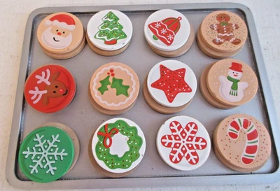 Melissa & Doug Slice & Bake Galletas de Navidad Comida de Simulación de Madera Foto 1 de 2